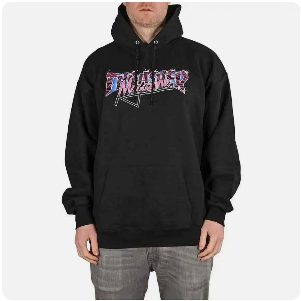 Thrasher Magazine Vice Logo Hoodie - Black - Size Small
